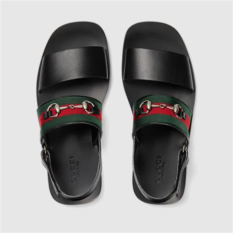 mens gucci web sandals|original gucci sandals for men.